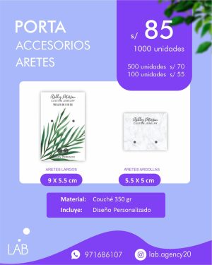 Porta Accesorios para aretes - argollas